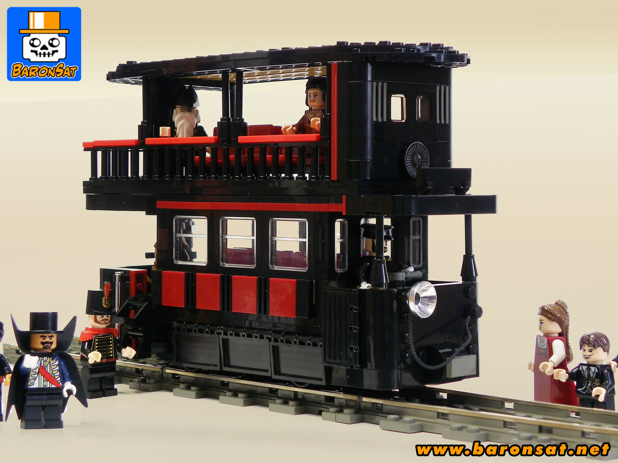 19th Century Double Deck Electric Tramway Lego moc